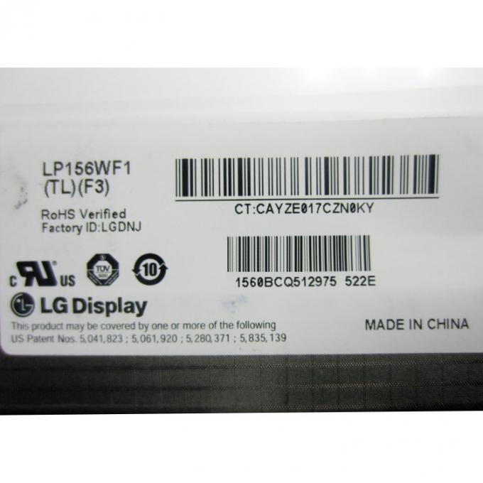 Σημειωματάριο LCD επίδειξη LVDS 40 καρφίτσα 1920x1080 Lp156wf1 Tlf3 οθόνης/15,6 ίντσα